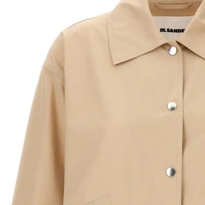 Jil Sander - Boxy Light Cotton Jacket - Größe 36 - beige – Bild 3