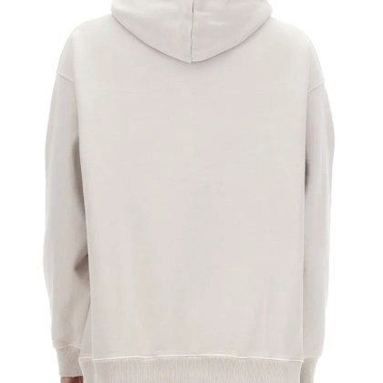 MSGM - Cotton Hoodie With Subtle Logo Detail - Größe S - weiß – Bild 3