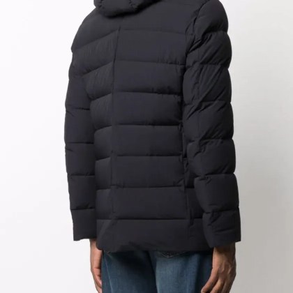 Moorer - High Neck Double-Breasted Parka With Detachable Ho - Größe 52 - schwarz – Bild 4