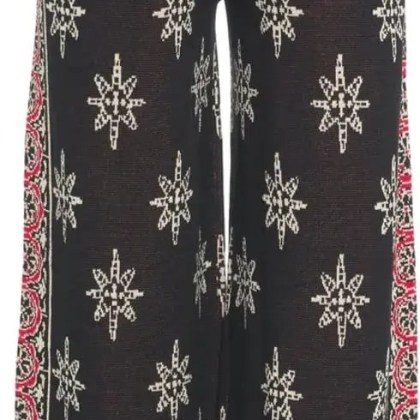 Farm Rio - Palazzo pants with pattern - Größe M - schwarz Farm Rio - Palazzo pants with pattern - Größe M - schwarz