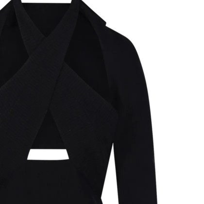 JOHANNA ORTIZ - Black Light Heart Ankle Dress - Größe 8 - schwarz – Bild 2