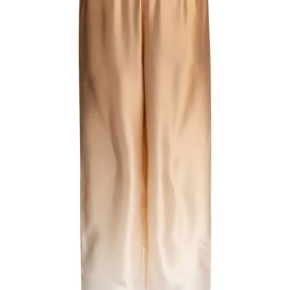 Sleep No More - Beige Silk Trousers With Ombre Effect - Größe M - beige Sleep No More - Beige Silk Trousers With Ombre Effect - Größe M - beige