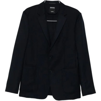 Ermenegildo Zegna - Tailored Men%27s Blazer With Two-Button Closure And - Größe 54 - schwarz Ermenegildo Zegna - Tailored Men%27s Blazer With Two-Button Closure And - Größe 54 - schwarz