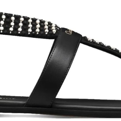 Christian Dior - Dior Eclat Thong Sandal - Größe 37 - schwarz Christian Dior - Dior Eclat Thong Sandal - Größe 37 - schwarz