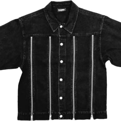 PLEASURES - Black Mileage Denim Trucker Jacket Black - Größe XL - schwarz PLEASURES - Black Mileage Denim Trucker Jacket Black - Größe XL - schwarz