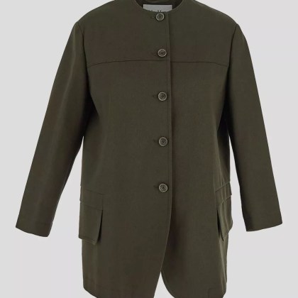 Max Mara - %27Recital%27 Midi Jacket - Größe 46 - grün Max Mara - %27Recital%27 Midi Jacket - Größe 46 - grün