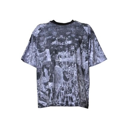 PDF DOMENICO FORMICHETTI - Agw Black Nylon T-Shirt With Print - Größe M - blau PDF DOMENICO FORMICHETTI - Agw Black Nylon T-Shirt With Print - Größe M - blau