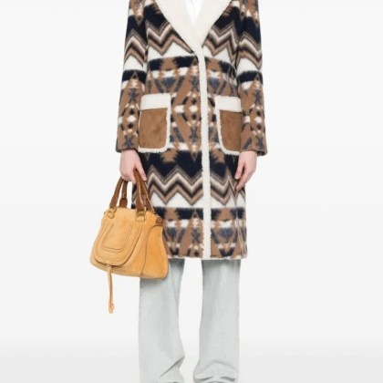 AVA ADORE - Multicolor Coat With Logo - Größe 44 - bunt – Bild 3