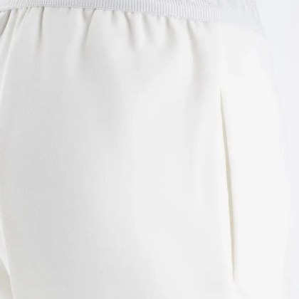 Ermanno Firenze - White Straight-Leg Trousers - Größe 38 - weiß