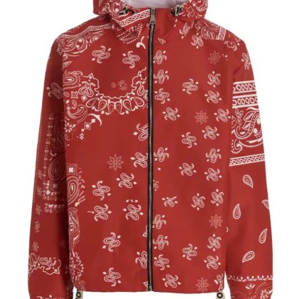 Khrisjoy - %27Windbreaker Bandana Hood%27 Jacket - Größe 1 - rot Khrisjoy - %27Windbreaker Bandana Hood%27 Jacket - Größe 1 - rot
