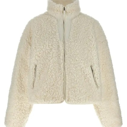 ENTIRE STUDIOS - Teddy-Effect Fabric Jacket With Ribbed Knit Detail - Größe XS - beige ENTIRE STUDIOS - Teddy-Effect Fabric Jacket With Ribbed Knit Detail - Größe XS - beige
