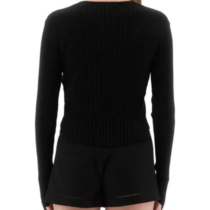 Vivienne Westwood - Cropped Knitted Top With Cashmere Blend - Größe L - schwarz – Bild 3