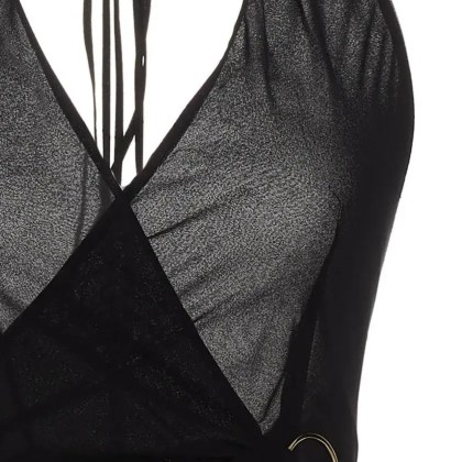 Louisa Ballou - 'King Tide’ Dress - Größe S - schwarz – Bild 3