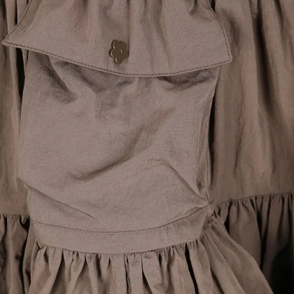 Cecille Bahnsen - Taffeta Skirt - Größe 8 - braun – Bild 2