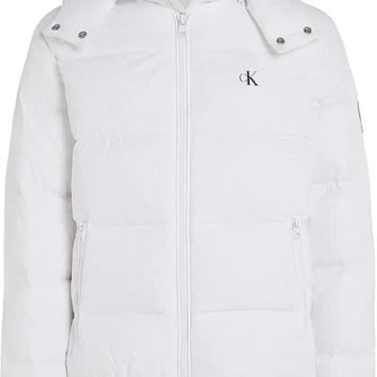Calvin Klein - White Quilted Padded Jacket - Größe L - weiß Calvin Klein - White Quilted Padded Jacket - Größe L - weiß