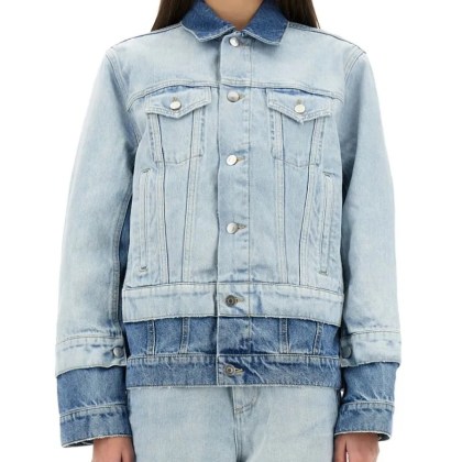 Stella McCartney - Denim Jacket With Contrasting Panel - Größe S - blau Stella McCartney - Denim Jacket With Contrasting Panel - Größe S - blau