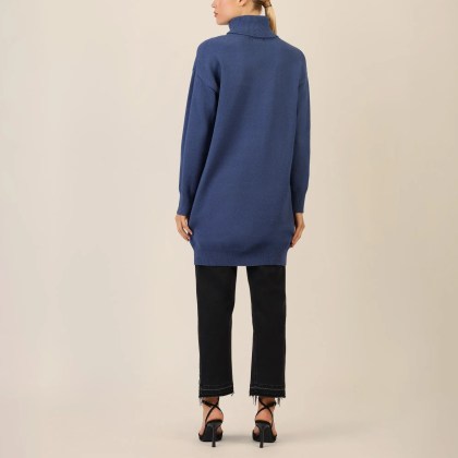 Apart - Overside Strickkleid - Größe 36/38 DAM - blau – Bild 2