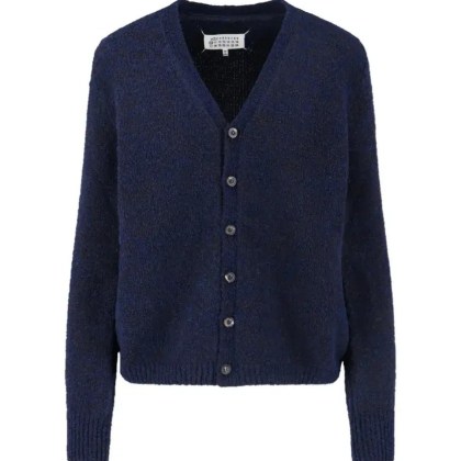 Maison Margiela - Wool Cardigan – Navy - Größe M - blau Maison Margiela - Wool Cardigan – Navy - Größe M - blau