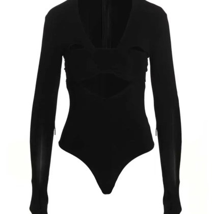 Ambush - %27Heart Shaped Gloves%27 Bodysuit - Größe M - schwarz Ambush - %27Heart Shaped Gloves%27 Bodysuit - Größe M - schwarz
