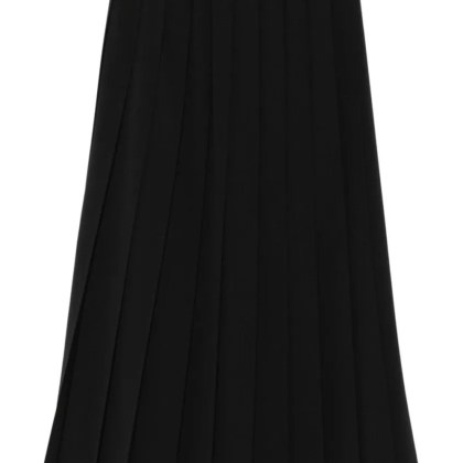 Junya Watanabe - Pleated Midi Skirt With Flared Design - Größe S - schwarz Junya Watanabe - Pleated Midi Skirt With Flared Design - Größe S - schwarz
