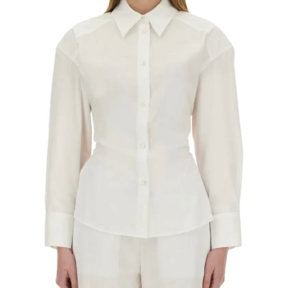 Moschino - Classic Cotton Shirt - Größe 44 - weiß Moschino - Classic Cotton Shirt - Größe 44 - weiß
