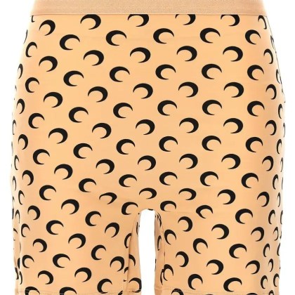 Marine Serre - Recycled Moon%27 Biker Shorts - Größe XS - beige Marine Serre - Recycled Moon%27 Biker Shorts - Größe XS - beige
