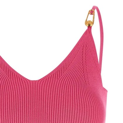 Versace - 'Safety Pin' Top - Größe 40 - rot – Bild 3