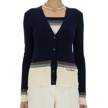 Valentino Garavani - Slim-Fit Virgin Wool Cardigan - Größe S - schwarz Valentino Garavani - Slim-Fit Virgin Wool Cardigan - Größe S - schwarz