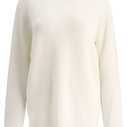 Brunello Cucinelli - Cashmere English Rib Sweater With Monili - Größe M - beige Brunello Cucinelli - Cashmere English Rib Sweater With Monili - Größe M - beige