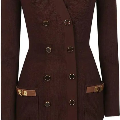 Elisabetta Franchi - Dress Brown - Größe 44 - braun Elisabetta Franchi - Dress Brown - Größe 44 - braun