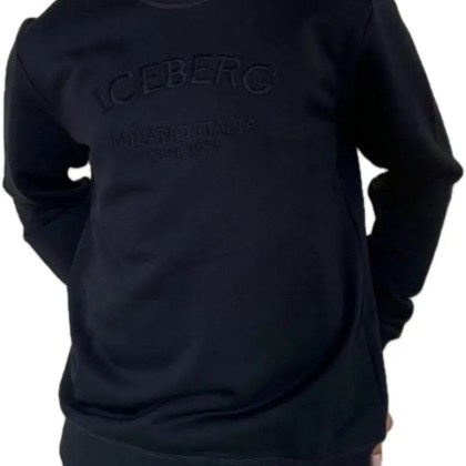 Iceberg - Sweater Reg Fit Logo Milano Black - Größe XXL - schwarz Iceberg - Sweater Reg Fit Logo Milano Black - Größe XXL - schwarz