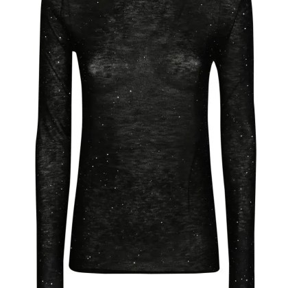 Pinko - Pico Ultrafine Lurex Sweater - Größe S - schwarz Pinko - Pico Ultrafine Lurex Sweater - Größe S - schwarz