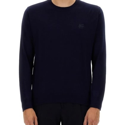 Etro - Long Sleeve Cotton Jersey - Größe M - blau Etro - Long Sleeve Cotton Jersey - Größe M - blau