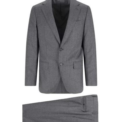 Emanuela Caruso - Tailored Grey Suit With Two-Button Blazer - Größe 48 - grau Emanuela Caruso - Tailored Grey Suit With Two-Button Blazer - Größe 48 - grau