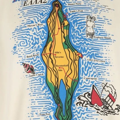 Magliano - "Maglyanos Island" T-Shirt, In Viscose - Größe L - beige – Bild 2
