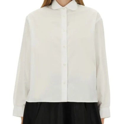 Aspesi - Cotton Poplin Boxy Shirt - Größe 44 - schwarz Aspesi - Cotton Poplin Boxy Shirt - Größe 44 - schwarz