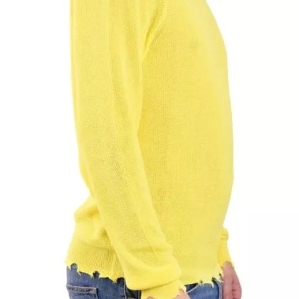 Laneus - Yellow Cotton Sweater - Größe 50 - yellow – Bild 4
