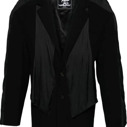 Y/Project - Insert Scarf Blazer Black - Größe S - schwarz Y/Project - Insert Scarf Blazer Black - Größe S - schwarz