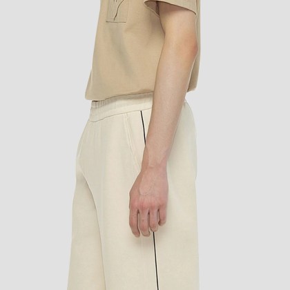 MCM - Trainingshose Essential aus Romanit mit Logo - Größe L - weiß – Bild 3