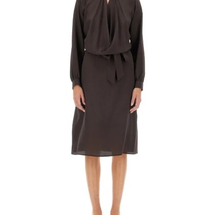 Kiton - Silk Dress - Größe 44 - braun Kiton - Silk Dress - Größe 44 - braun