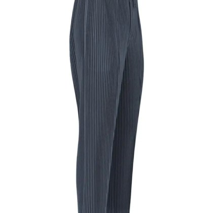 Issey Miyake - "Compleat Trousers" Pleated Pants – Blue - Größe III - blau – Bild 4