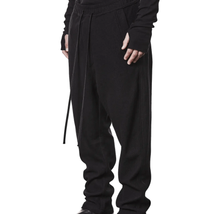 Thom Krom - Trousers with elastic waistband - Größe S - schwarz Thom Krom - Trousers with elastic waistband - Größe S - schwarz