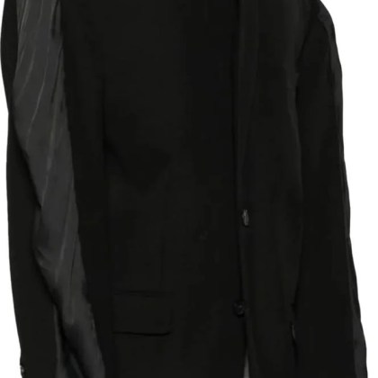 Y/Project - Insert Scarf Blazer Black - Größe S - schwarz