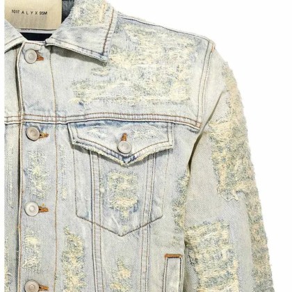 1017 Alyx 9Sm - 'Destroyed' Jacket - Größe S - blau – Bild 3