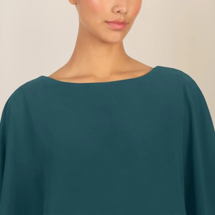 Apart - Kleid mit Chiffoncape - Größe 36 - grün – Bild 5