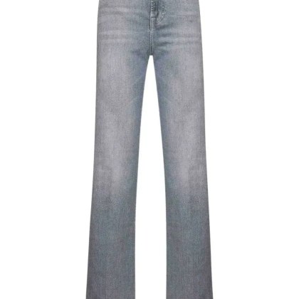 Seven for all Mankind - High-Waisted Straight-Leg Jeans With Vintage Wash - Größe 29 - grau Seven for all Mankind - High-Waisted Straight-Leg Jeans With Vintage Wash - Größe 29 - grau