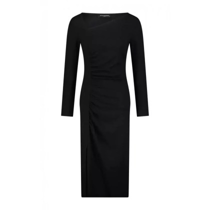 Ana Alcazar - Figurbetontes Kleid mit Raffung - Größe 40 - black Ana Alcazar - Figurbetontes Kleid mit Raffung - Größe 40 - black