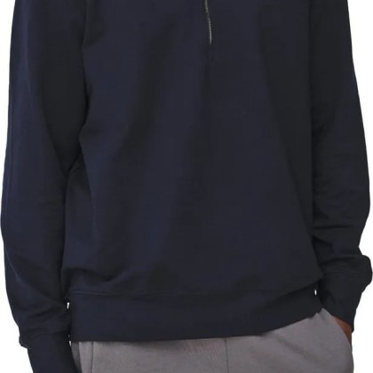 VALENZA - Polo Zip Sweater Navy Blue - Größe XL - blue VALENZA - Polo Zip Sweater Navy Blue - Größe XL - blue