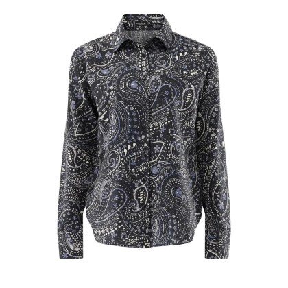 VAN LAACK - Bluse Modern Fit Druck - Größe 36 - blau VAN LAACK - Bluse Modern Fit Druck - Größe 36 - blau