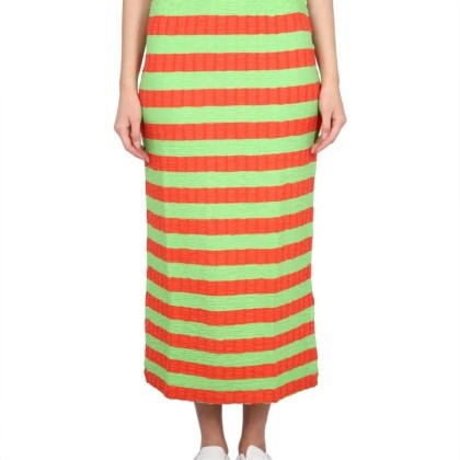 Sunnei - Striped Maxi Skirt - Größe S - rot Sunnei - Striped Maxi Skirt - Größe S - rot
